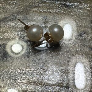 Elegant Pearl Stud Earrings
